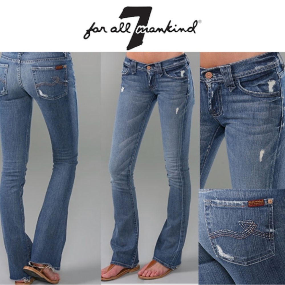 7FAM Rocker Jeans in Vintage Honolulu Size 27